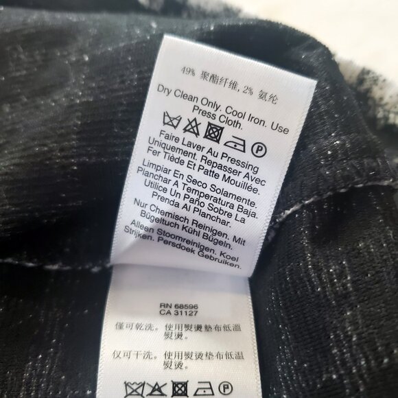 DKNY Flutter Sleeve Back & Gingham Dress Size 6 - Picture 9 of 9